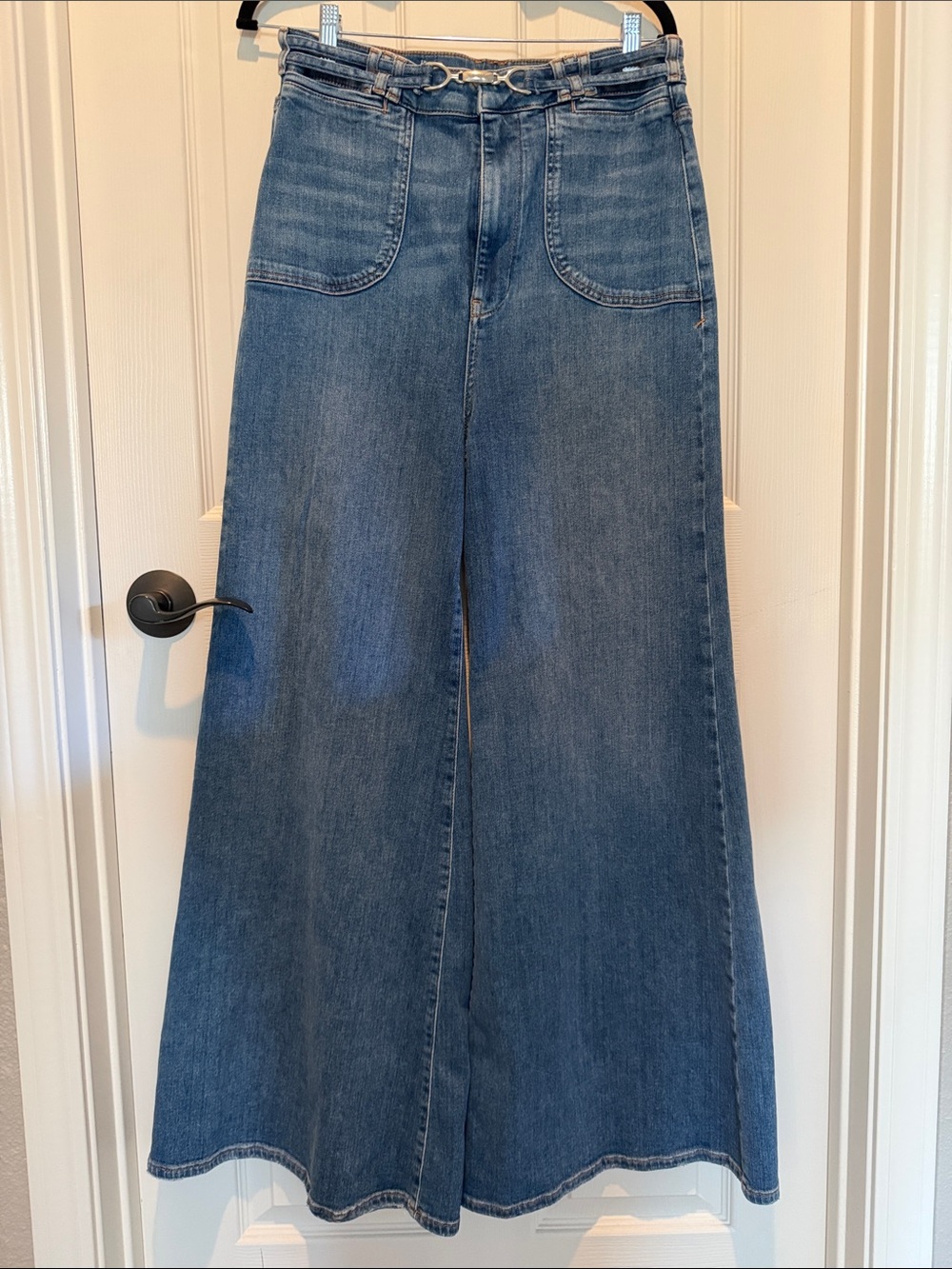Pilcro - Wide Leg Women’s Jeans with denim belt